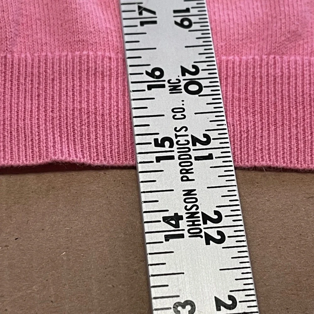 Vintage‎ Talbots Petites Women's SP Pink Short Sleeve Sweater Made in Portugal